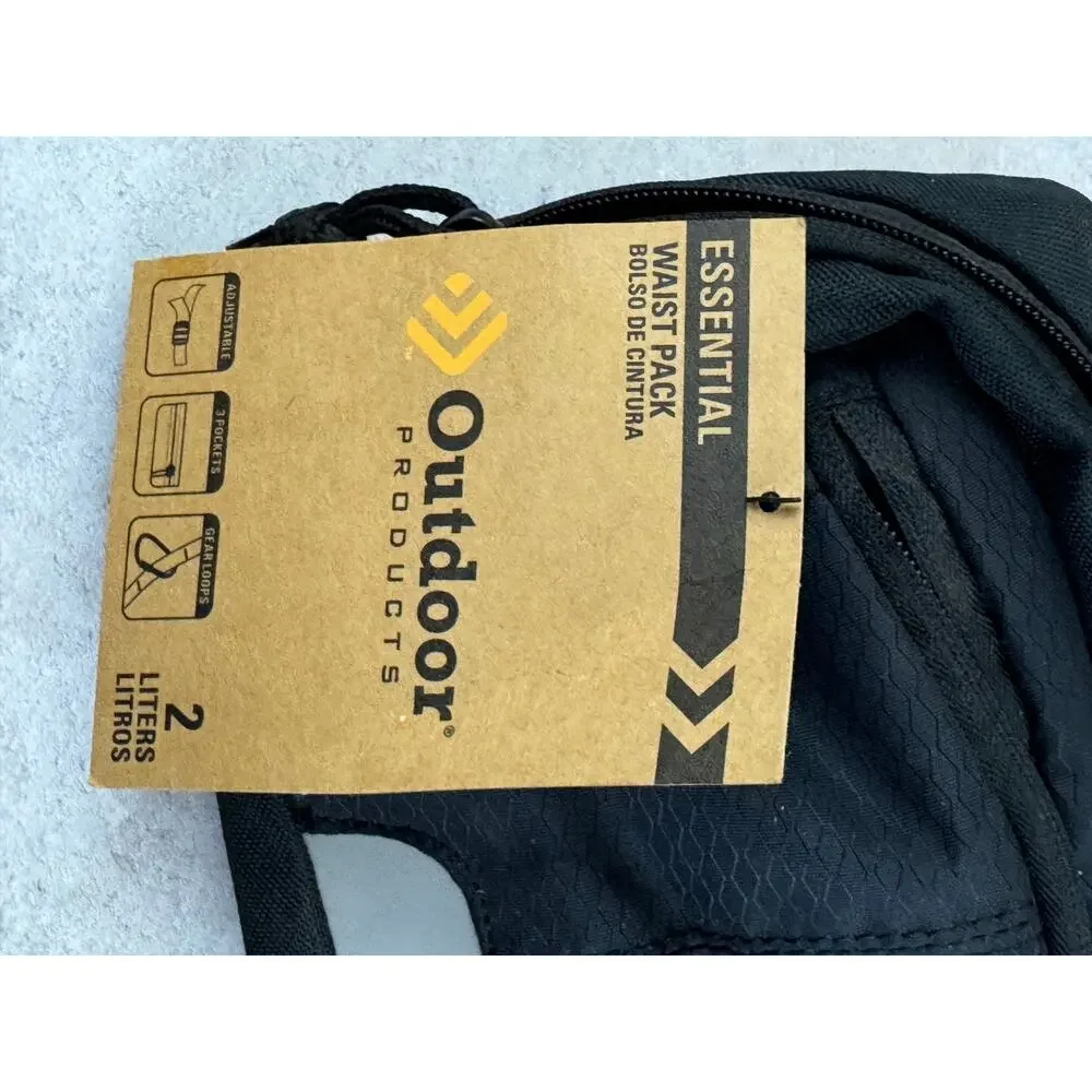 Outdoor Products Essential Waist Pack Black NEW